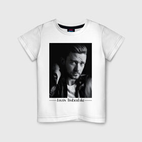 Детская футболка хлопок с принтом Justin Timberlake в Курске, 100% хлопок | круглый вырез горловины, полуприлегающий силуэт, длина до линии бедер | justin timberlake | pop | джастин тимберлейк | знаменитости | музыка | певец
