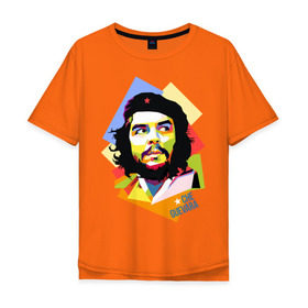 Мужская футболка хлопок Oversize с принтом Che Guevara в Курске, 100% хлопок | свободный крой, круглый ворот, “спинка” длиннее передней части | че гевара