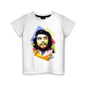 Детская футболка хлопок с принтом Che Guevara в Курске, 100% хлопок | круглый вырез горловины, полуприлегающий силуэт, длина до линии бедер | Тематика изображения на принте: че гевара