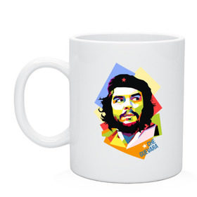 Кружка с принтом Che Guevara в Курске, керамика | объем — 330 мл, диаметр — 80 мм. Принт наносится на бока кружки, можно сделать два разных изображения | че гевара