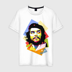 Мужская футболка хлопок с принтом Che Guevara в Курске, 100% хлопок | прямой крой, круглый вырез горловины, длина до линии бедер, слегка спущенное плечо. | че гевара