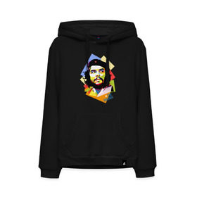 Мужская толстовка хлопок с принтом Che Guevara в Курске, френч-терри, мягкий теплый начес внутри (100% хлопок) | карман-кенгуру, эластичные манжеты и нижняя кромка, капюшон с подкладом и шнурком | че гевара