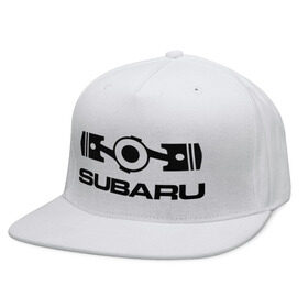 Кепка снепбек с прямым козырьком с принтом Subaru в Курске, хлопок 100% |  | logo | sti | subaru | авто | лого | субарик | субару