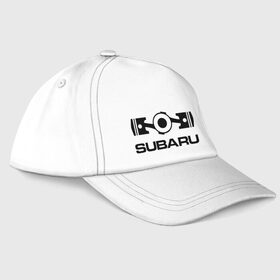 Бейсболка с принтом Subaru в Курске, 100% хлопок | классический козырек, металлическая застежка-регулятор размера | logo | sti | subaru | авто | лого | субарик | субару
