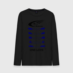 Мужской лонгслив хлопок с принтом One love subaru в Курске, 100% хлопок |  | logo | one love | sti | subaru | авто | лого | субарик | субару