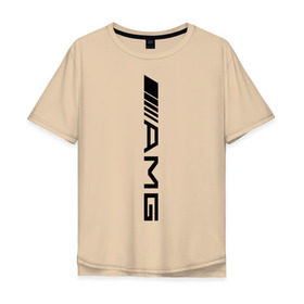 Мужская футболка хлопок Oversize с принтом AMG в Курске, 100% хлопок | свободный крой, круглый ворот, “спинка” длиннее передней части | amg | benz | logo | mercedes | авто | амг | лого | мерс | мерседес бенс
