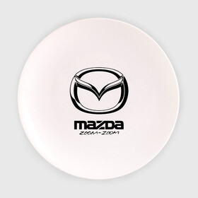 Тарелка 3D с принтом Mazda Zoom-Zoom в Курске, фарфор | диаметр - 210 мм
диаметр для нанесения принта - 120 мм | Тематика изображения на принте: mazda | zoom | зум | мазда