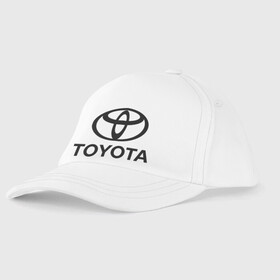 Детская бейсболка с принтом Toyota Logo в Курске, 100% хлопок | классический козырек, металлическая застежка-регулятор размера | Тематика изображения на принте: logo | toyota | логотип | тойота