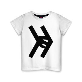 Детская футболка хлопок с принтом Smosh logo в Курске, 100% хлопок | круглый вырез горловины, полуприлегающий силуэт, длина до линии бедер | blogger | russmosh | smosh | youtube | блоггер | смош | шоу | ютубер