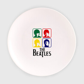 Тарелка с принтом The Beatles в Курске, фарфор | диаметр - 210 мм
диаметр для нанесения принта - 120 мм | beatles | битлз | битлы