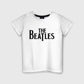 Детская футболка хлопок с принтом The Beatles в Курске, 100% хлопок | круглый вырез горловины, полуприлегающий силуэт, длина до линии бедер | beatles | битлз