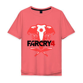 Мужская футболка хлопок Oversize с принтом Far Cry 4 (1) в Курске, 100% хлопок | свободный крой, круглый ворот, “спинка” длиннее передней части | cry | far | far cry | ubisoft | край | фар | фаркрай | юбисофт