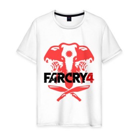 Мужская футболка хлопок с принтом Far Cry 4 (1) в Курске, 100% хлопок | прямой крой, круглый вырез горловины, длина до линии бедер, слегка спущенное плечо. | cry | far | far cry | ubisoft | край | фар | фаркрай | юбисофт