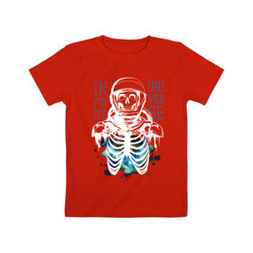 Детская футболка хлопок с принтом Бесконечный космос в Курске, 100% хлопок | круглый вырез горловины, полуприлегающий силуэт, длина до линии бедер | infinite | interstellar | space | univers | астронавт | бесконечный космос | вселенная | интерстеллар | космонавт