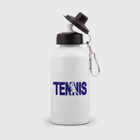 Бутылка спортивная с принтом Tennis в Курске, металл | емкость — 500 мл, в комплекте две пластиковые крышки и карабин для крепления | tennis | теннис