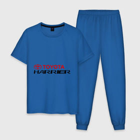 Мужская пижама хлопок с принтом Toyota Harrier в Курске, 100% хлопок | брюки и футболка прямого кроя, без карманов, на брюках мягкая резинка на поясе и по низу штанин
 | harrier | toyota | тойота | харриер