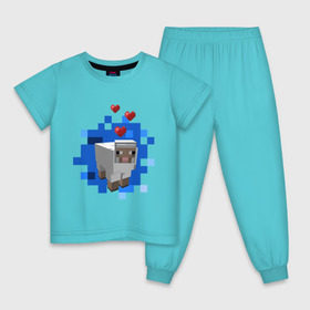 Детская пижама хлопок с принтом Minecraft sheep в Курске, 100% хлопок |  брюки и футболка прямого кроя, без карманов, на брюках мягкая резинка на поясе и по низу штанин
 | 2015 | minecraft | бараны | животные | майнкрафт | овечки | приколы | символ года | ягнята