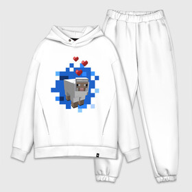 Мужской костюм хлопок OVERSIZE с принтом Minecraft sheep в Курске,  |  | Тематика изображения на принте: 2015 | minecraft | бараны | животные | майнкрафт | овечки | приколы | символ года | ягнята