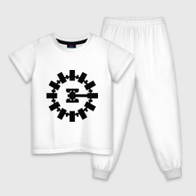 Детская пижама хлопок с принтом Interstellar в Курске, 100% хлопок |  брюки и футболка прямого кроя, без карманов, на брюках мягкая резинка на поясе и по низу штанин
 | Тематика изображения на принте: interstellar | интерстеллар | космонавт | космос | эмблема