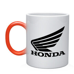 Кружка хамелеон с принтом Honda Motor в Курске, керамика | меняет цвет при нагревании, емкость 330 мл | honda | motor | хонда