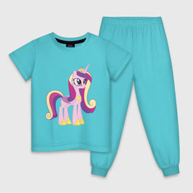 Детская пижама хлопок с принтом Принцесса Каденс в Курске, 100% хлопок |  брюки и футболка прямого кроя, без карманов, на брюках мягкая резинка на поясе и по низу штанин
 | Тематика изображения на принте: my little pony | каденс | мой маленький пони | пони