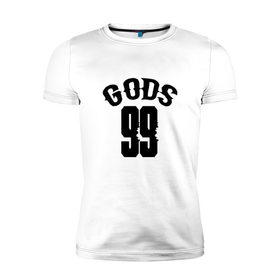 Мужская футболка премиум с принтом Los Angeles GODS 99 Exclusive в Курске, 92% хлопок, 8% лайкра | приталенный силуэт, круглый вырез ворота, длина до линии бедра, короткий рукав | 