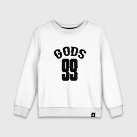 Детский свитшот хлопок с принтом Los Angeles GODS 99 Exclusive в Курске, 100% хлопок | круглый вырез горловины, эластичные манжеты, пояс и воротник | Тематика изображения на принте: 