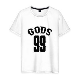 Мужская футболка хлопок с принтом Los Angeles GODS 99 Exclusive в Курске, 100% хлопок | прямой крой, круглый вырез горловины, длина до линии бедер, слегка спущенное плечо. | 