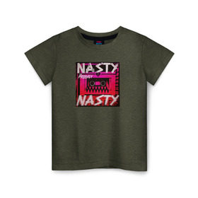 Детская футболка хлопок с принтом The Prodigy Nasty в Курске, 100% хлопок | круглый вырез горловины, полуприлегающий силуэт, длина до линии бедер | Тематика изображения на принте: 
