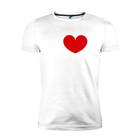Мужская футболка премиум с принтом Я люблю Ксюшу в Курске, 92% хлопок, 8% лайкра | приталенный силуэт, круглый вырез ворота, длина до линии бедра, короткий рукав | 