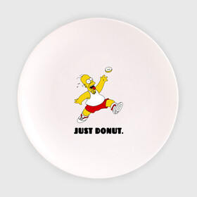 Тарелка с принтом Гомер Симпсон - Только пончик в Курске, фарфор | диаметр - 210 мм
диаметр для нанесения принта - 120 мм | гомер