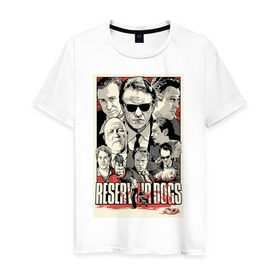 Мужская футболка хлопок с принтом Reservoir Dogs в Курске, 100% хлопок | прямой крой, круглый вырез горловины, длина до линии бедер, слегка спущенное плечо. | 