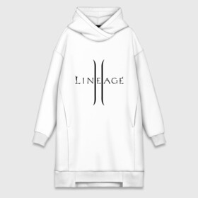 Платье-худи хлопок с принтом Lineage logo в Курске,  |  | lineage | logo | игра | логотип