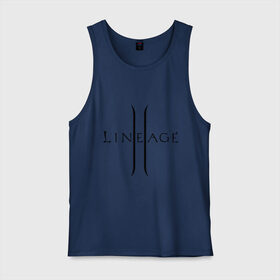 Мужская майка хлопок с принтом Lineage logo в Курске, 100% хлопок |  | lineage | logo | игра | логотип