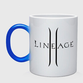 Кружка хамелеон с принтом Lineage logo в Курске, керамика | меняет цвет при нагревании, емкость 330 мл | lineage | logo | игра | логотип