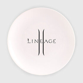 Тарелка 3D с принтом Lineage logo в Курске, фарфор | диаметр - 210 мм
диаметр для нанесения принта - 120 мм | lineage | logo | игра | логотип