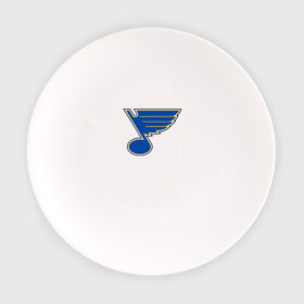 Тарелка с принтом St. Louis Blues в Курске, фарфор | диаметр - 210 мм
диаметр для нанесения принта - 120 мм | Тематика изображения на принте: st. louis blues tarasenko | нхл
