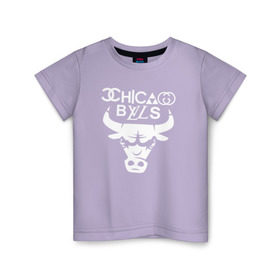 Детская футболка хлопок с принтом Chicago Bulls fun logo в Курске, 100% хлопок | круглый вырез горловины, полуприлегающий силуэт, длина до линии бедер | chicago bulls | антибрэнд