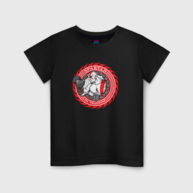 Детская футболка хлопок с принтом Спартанцы в Курске, 100% хлопок | круглый вырез горловины, полуприлегающий силуэт, длина до линии бедер | спарта