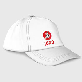 Бейсболка с принтом Judo в Курске, 100% хлопок | классический козырек, металлическая застежка-регулятор размера | дзюдо