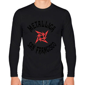 Мужской лонгслив хлопок с принтом Metallica (San Francisco) в Курске, 100% хлопок |  | metallica | san francisco