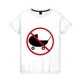 Женская футболка хлопок с принтом Child Free в Курске, 100% хлопок | прямой крой, круглый вырез горловины, длина до линии бедер, слегка спущенное плечо | child free | чайлдфри