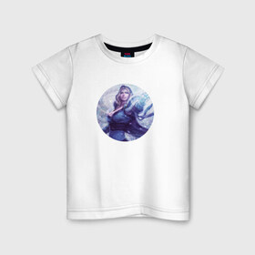 Детская футболка хлопок с принтом Crystal Maiden в Курске, 100% хлопок | круглый вырез горловины, полуприлегающий силуэт, длина до линии бедер | cm | crystal maiden