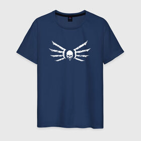 Мужская футболка хлопок с принтом Strogg logo в Курске, 100% хлопок | прямой крой, круглый вырез горловины, длина до линии бедер, слегка спущенное плечо. | quake | strogg | логотип строггов