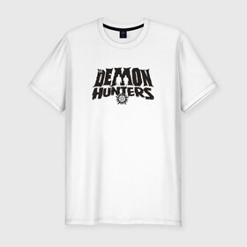Мужская футболка премиум с принтом Demon Hunters в Курске, 92% хлопок, 8% лайкра | приталенный силуэт, круглый вырез ворота, длина до линии бедра, короткий рукав | дин | сериал | супернатурал
