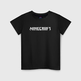 Детская футболка хлопок с принтом minecraft в Курске, 100% хлопок | круглый вырез горловины, полуприлегающий силуэт, длина до линии бедер | 