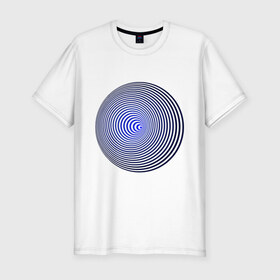 Мужская футболка премиум с принтом Вмятина в Курске, 92% хлопок, 8% лайкра | приталенный силуэт, круглый вырез ворота, длина до линии бедра, короткий рукав | вмятина | восприятие | иллюзии | мозг | обман зрения | оптическая | цвет