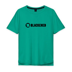 Мужская футболка хлопок Oversize с принтом Metallica - Blackened в Курске, 100% хлопок | свободный крой, круглый ворот, “спинка” длиннее передней части | 