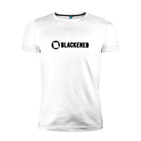 Мужская футболка премиум с принтом Metallica - Blackened в Курске, 92% хлопок, 8% лайкра | приталенный силуэт, круглый вырез ворота, длина до линии бедра, короткий рукав | 