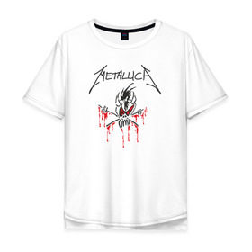 Мужская футболка хлопок Oversize с принтом Metallica - Scary Guy в Курске, 100% хлопок | свободный крой, круглый ворот, “спинка” длиннее передней части | металлика